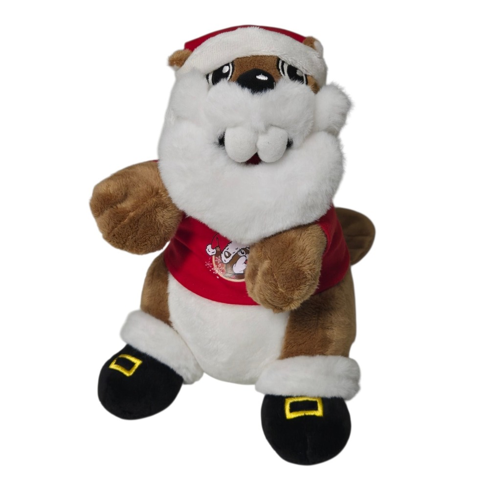 Buc-ee's Christmas Santa Beaver 11" Plush NWOT